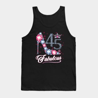 45 And and Fabulous 1975 45Th Birthday Gift Tank Top